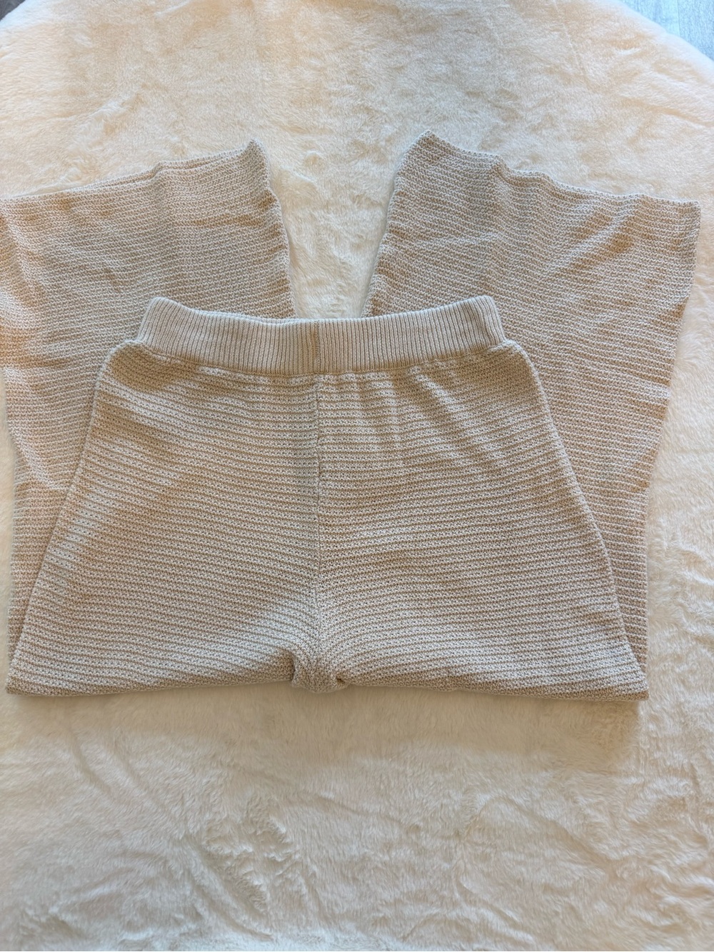Women’s Knit Lounge Pants in Cream